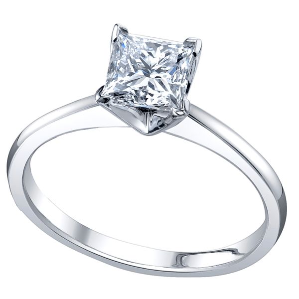 14K White Gold Princess Cut Diamond Engagement Ring Taylors Jewellers Alliston, ON