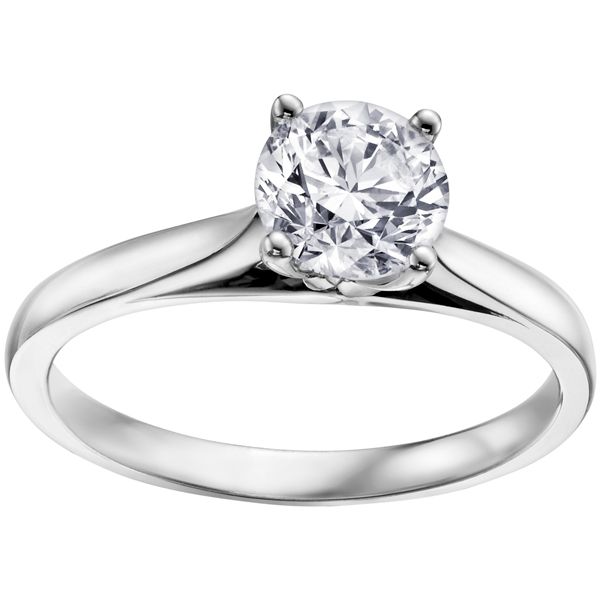 14 KT WHITE GOLD SOLITAIRE RING WITH 1 CD#MLR735862 ROUND = 0.22 CT I1-G  SIZE  6.5 Taylors Jewellers Alliston, ON