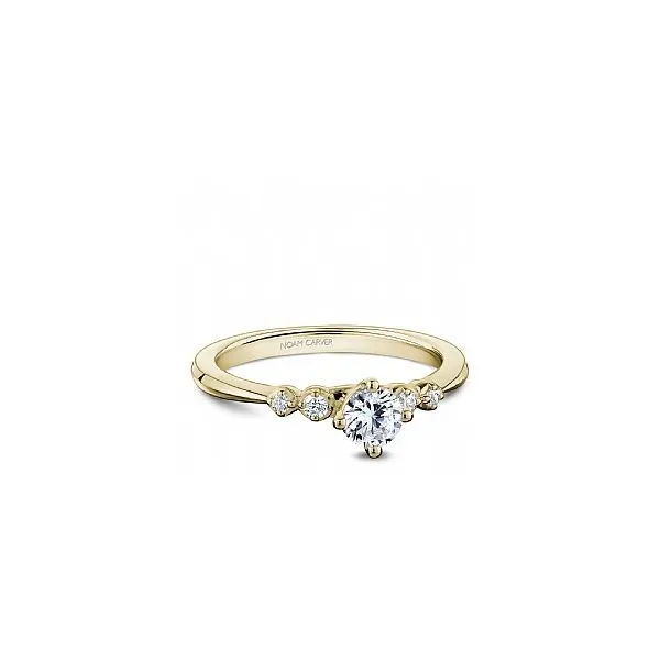 14KT YELLOW GOLD NOAM CARVER DIAMOND ENGAGEMENT RING WITH BR CENTER STONE 0.50CT   SI-HI Taylors Jewellers Alliston, ON