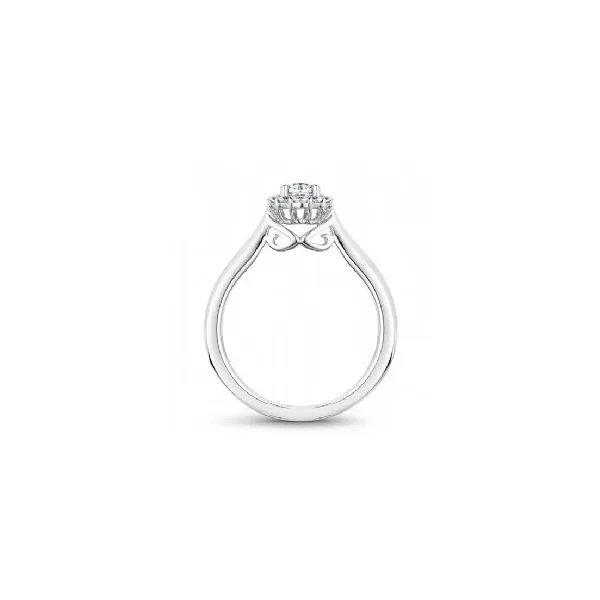 14K Halo Engagement Ring - 0.25ct Center Diamond, 0.14ctw Accents Image 3 Taylors Jewellers Alliston, ON