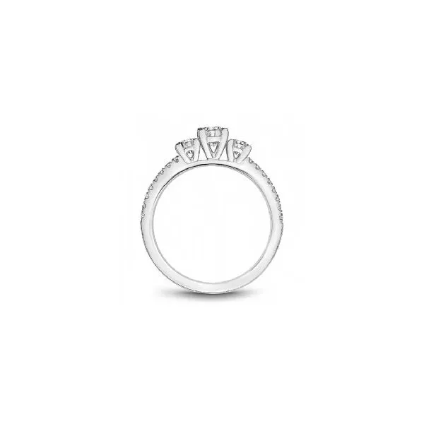 14k 3 Stone Engagement Ring - 0.33ct Center Diamond, 0.43ctw Accents Image 2 Taylors Jewellers Alliston, ON