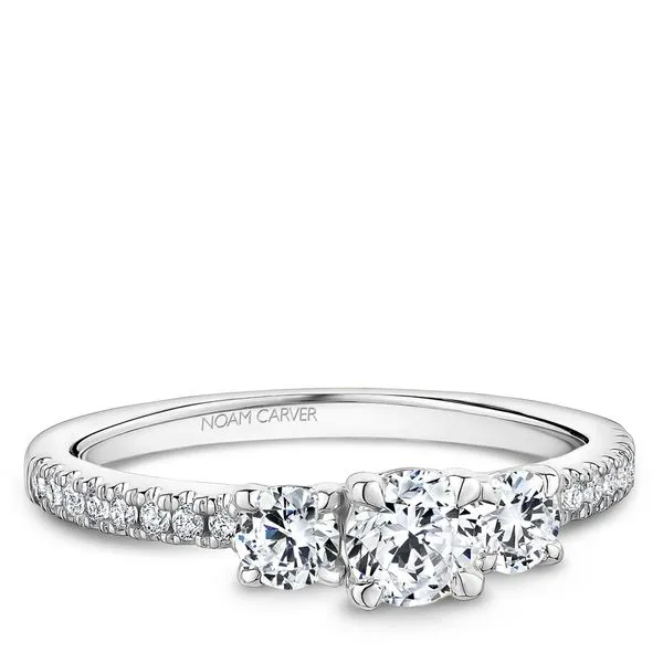 14k 3 Stone Engagement Ring - 0.33ct Center Diamond, 0.43ctw Accents Taylors Jewellers Alliston, ON
