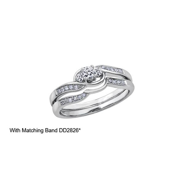 0.20CTW Diamond Engagement Ring in 10K White Gold Image 2 Taylors Jewellers Alliston, ON