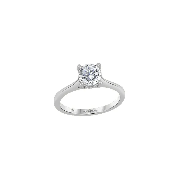 1.00Ct Lab Grown Diamond Round Engagement Ring in 14K White Gold Taylors Jewellers Alliston, ON