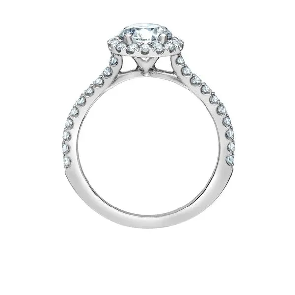 1.01CT Round Brilliant Lab Grown Diamond Engagement Ring in 14K White Gold with Halo | Taylor's Jewellers Image 3 Taylors Jewellers Alliston, ON