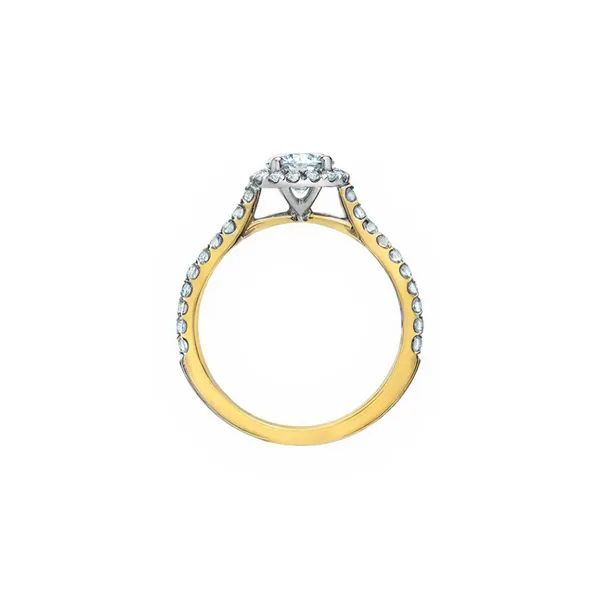 14kt Yellow Gold 1.10cttw Round Brilliant Lab Grown Diamond Engagement Ring Image 3 Taylors Jewellers Alliston, ON