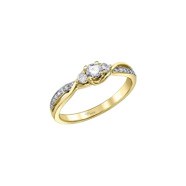 10KY Gold Diamond Engagement Ring | 0.16CT Centre Taylors Jewellers Alliston, ON