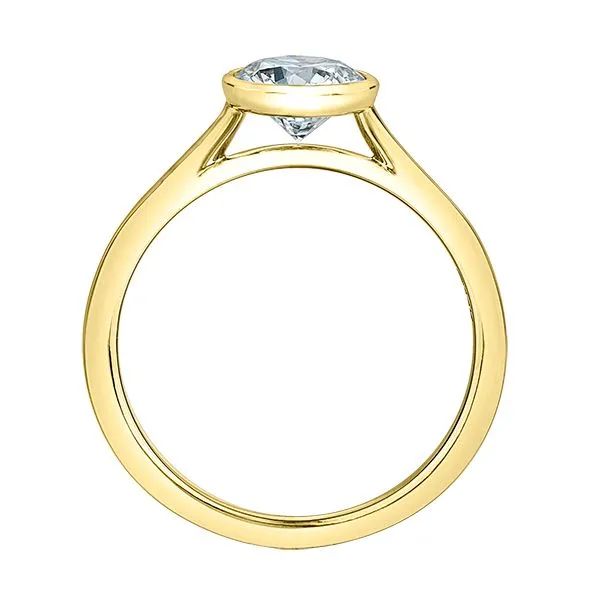 1.03CT ROUND LGD ENGAGEMENT RING IN 14K YELLOW GOLD Image 3 Taylors Jewellers Alliston, ON