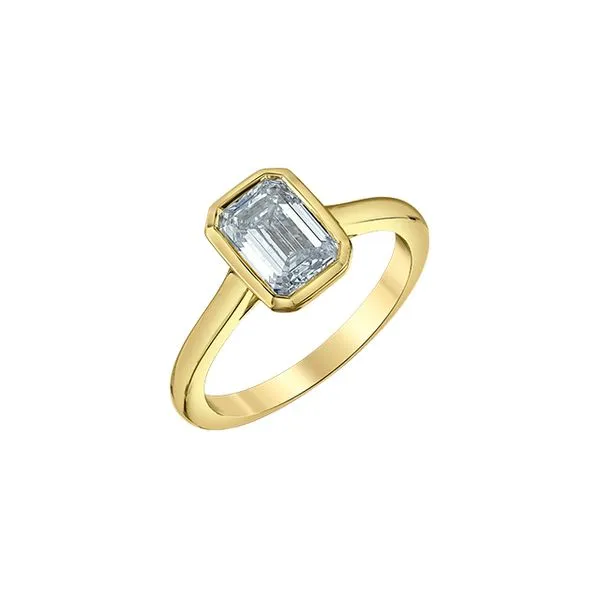 Emerald Cut Diamond Engagement Image 3 Taylors Jewellers Alliston, ON
