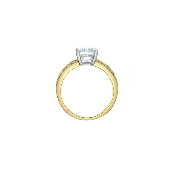 3.03ct Emerald Cut Lab Grown Diamond Engagement Ring Image 2 Taylors Jewellers Alliston, ON