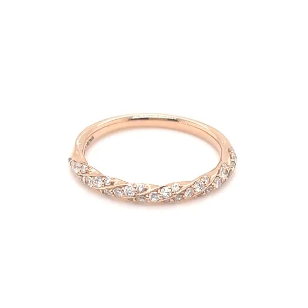 0.28CT T.W DIAMOND TWISTED FORM 14KT ROSE GOLD BAND Taylors Jewellers Alliston, ON