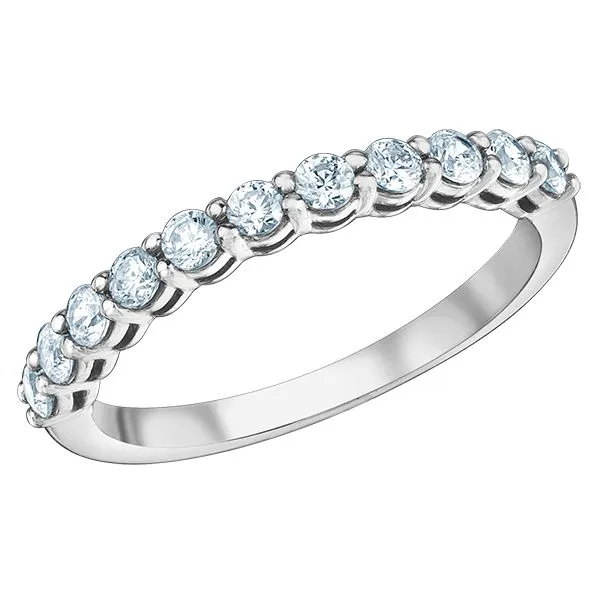 11 Round Lab Grown Diamond Band in 14K White Gold Image 3 Taylors Jewellers Alliston, ON
