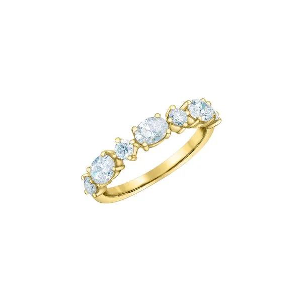 14kt Yellow Gold 1.01cttw Round & Oval Lab Grown Diamond Band Image 2 Taylors Jewellers Alliston, ON