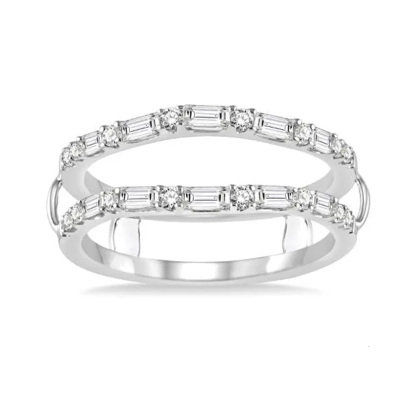 14kt White Gold 0.59cttw Diamond Jacket Wedding Band Taylors Jewellers Alliston, ON