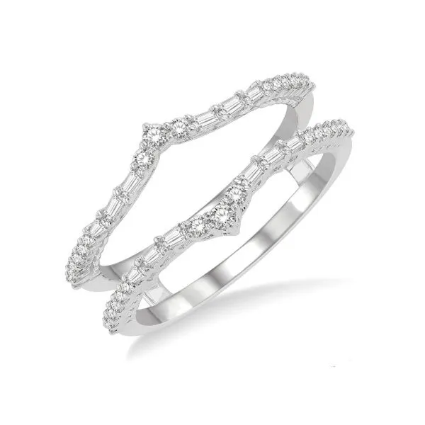 14kt White Gold 0.38cttw Diamond Jacket Wedding Band Taylors Jewellers Alliston, ON