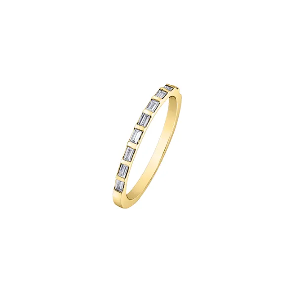 Canadian Gold Diamond Baguette Band Image 2 Taylors Jewellers Alliston, ON