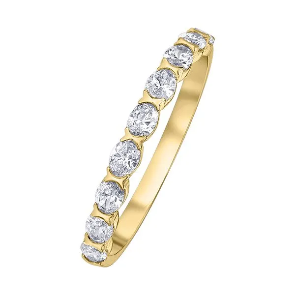 14kt Yellow Gold 0.45cttw Oval Diamond Band Image 3 Taylors Jewellers Alliston, ON