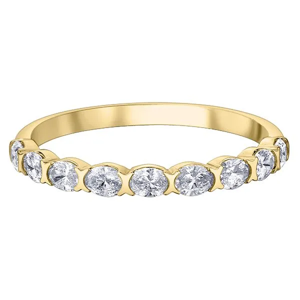 14kt Yellow Gold 0.45cttw Oval Diamond Band Taylors Jewellers Alliston, ON