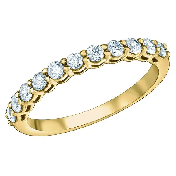14kt Yellow Gold 0.50cttw Lab Grown Diamond Band Image 3 Taylors Jewellers Alliston, ON