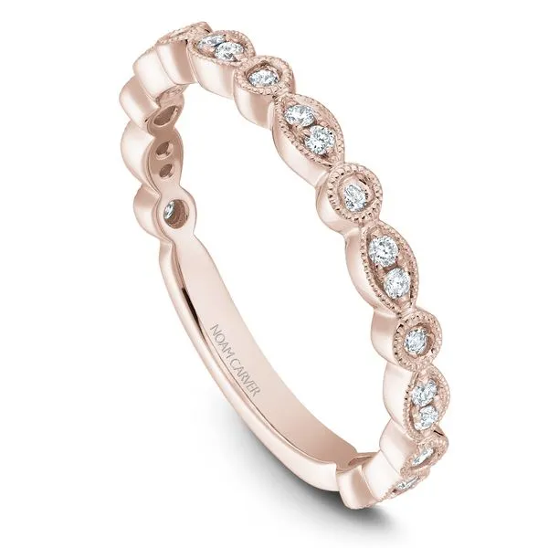 0.21CT T.W DIAMOND NOAM CARVER STACKABLE 14KT ROSE GOLD SIZE 6.5 Taylors Jewellers Alliston, ON