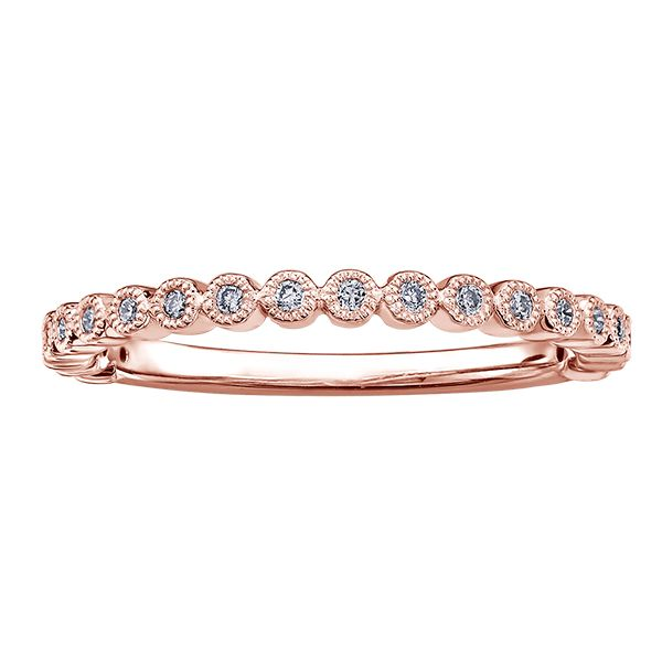 0.10 CTW DIAMOND CHI CHI 10KT ROSE GOLD STACKABLE BAND SIZE 6.5 Taylors Jewellers Alliston, ON