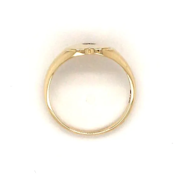 10K Yellow Gold Heart Shaped Signet Ring Size 6.5 Image 4 Taylors Jewellers Alliston, ON