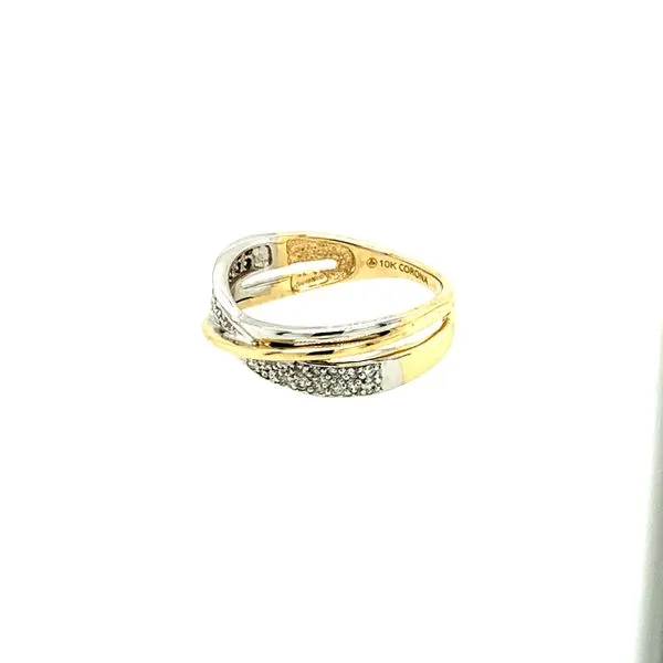 0.19CT T.W DIAMOND 10KT YELLOW & WHITE GOLD RING SIZE 6.5 Image 3 Taylors Jewellers Alliston, ON