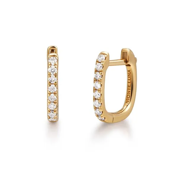 Monte Luna Carabiner Earrings Lab Grown Diamond - In 925 Silver With Gold Plating Taylors Jewellers Alliston, ON