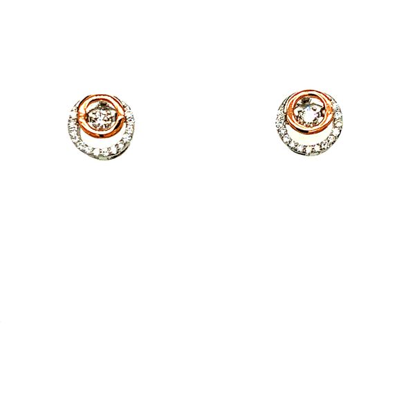 0.20CTW Bring Love to Life Pulse Diamond Earrings 10KT Rose & White Gold Taylors Jewellers Alliston, ON