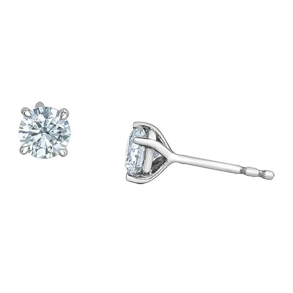 14KT WHITE GOLD LAB GROWN DIAMOND EARRING STUDS 2.00 TDW VS1 D Taylors Jewellers Alliston, ON