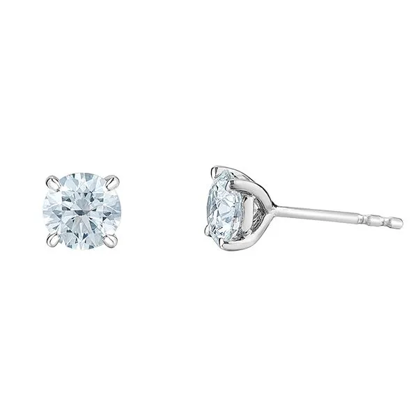 14kt White Gold 2.15cttw Round Lab Grown Diamond Studs Taylors Jewellers Alliston, ON