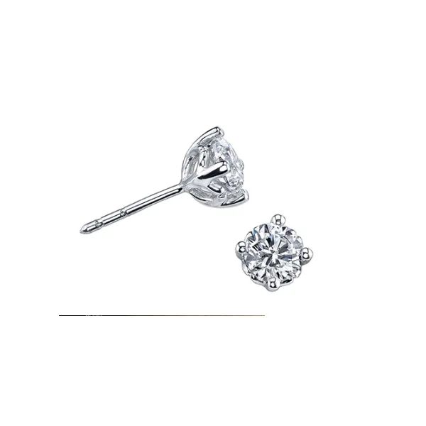 18kt White Gold Canadian Diamond Studs 0.41cttw