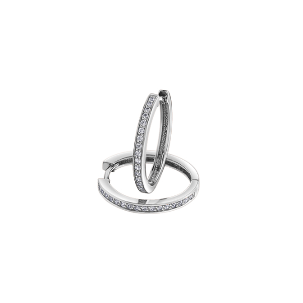 10Kt White Gold Diamond Hoops 0.33Tdw Taylors Jewellers Alliston, ON