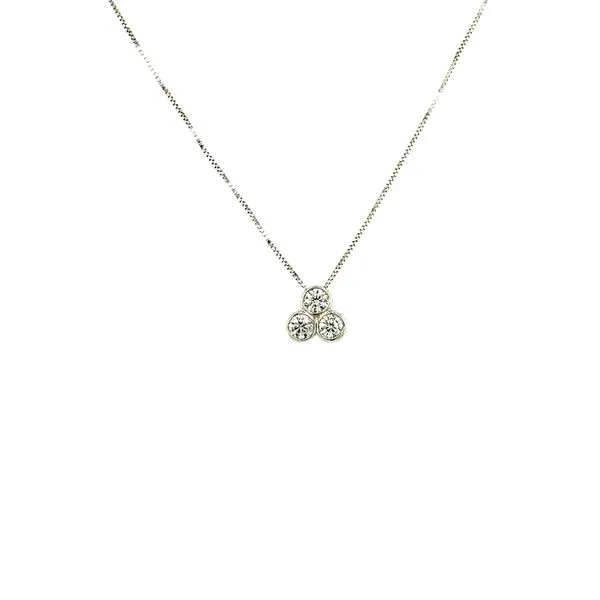 0.25CT T.W DIAMOND BUBBLES 10KT WHITE GOLD NECKLACE Taylors Jewellers Alliston, ON