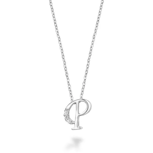 DIAMOND INITIAL PENDANT  LETTER