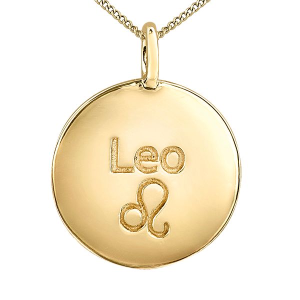Zodiac Sign Leo 10K Yellow Gold Pendant Image 2 Taylors Jewellers Alliston, ON