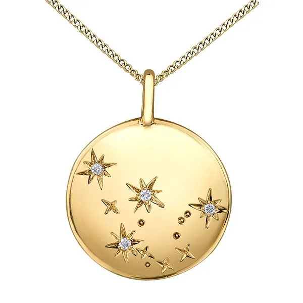 Zodiac Sign Aquarius 10K Yellow Gold Taylors Jewellers Alliston, ON