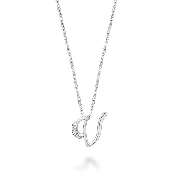 DIAMOND INITIAL PENDANT  LETTER