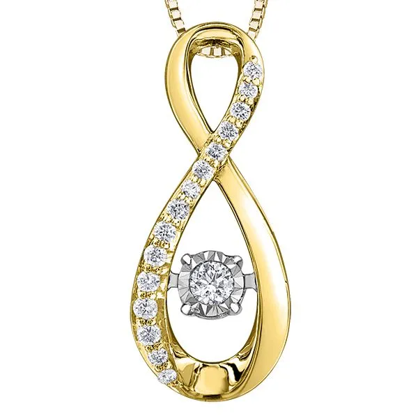 10K Yellow & White Infinity Pendant Taylors Jewellers Alliston, ON