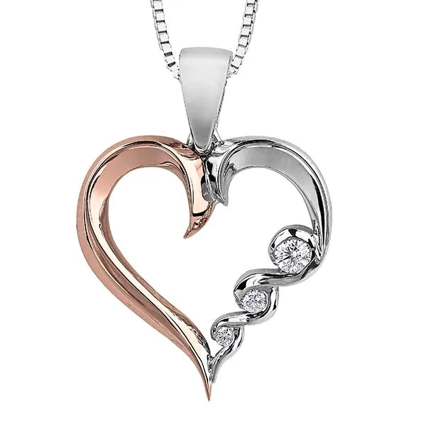 Maple Leaf Diamonds Heart 10K Rose and White 0.09TDW Taylors Jewellers Alliston, ON