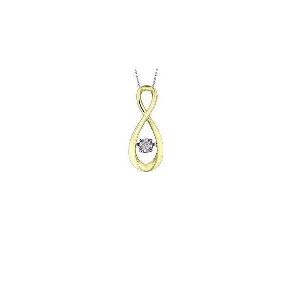 10K Yellow & White Diamond Pulse Necklace Taylors Jewellers Alliston, ON