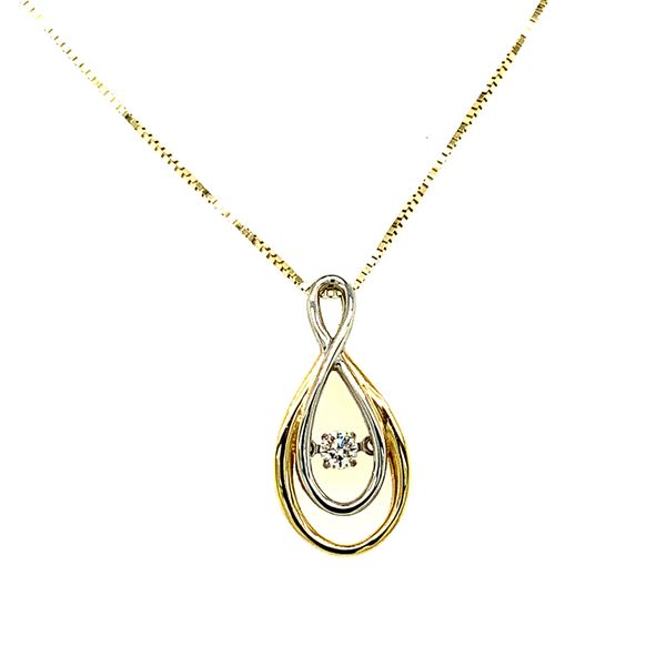 Bring Love to Life Yellow/White infinity Pulse Necklace Taylors Jewellers Alliston, ON