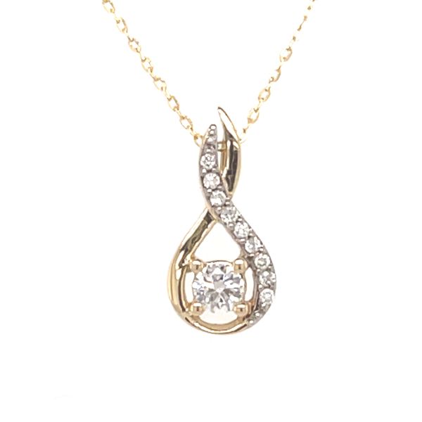 ICICLES IC1012 0.13CT T.W DIAMOND & 10KT YELLOW GOLD NECKLACE Taylors Jewellers Alliston, ON