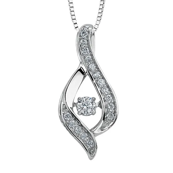 10K White Gold Pulse Necklace Taylors Jewellers Alliston, ON