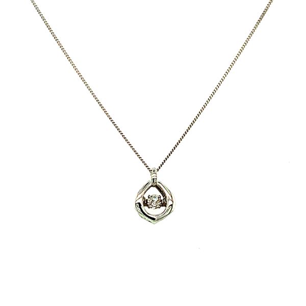 10K Whtie Drop Shape Pulse Necklace Bring Love to Life Taylors Jewellers Alliston, ON