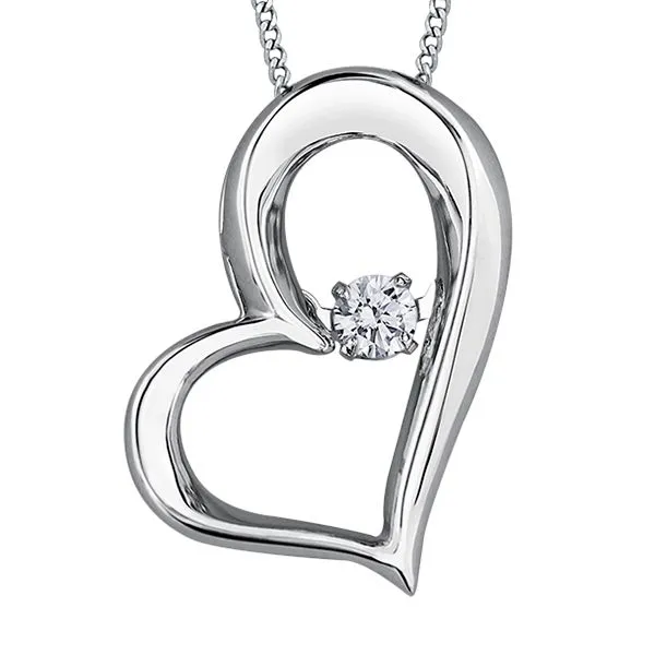 0.05CT TDW Pulse Necklace - Bring Love to Life | 10KT White Gold Pendant Taylors Jewellers Alliston, ON