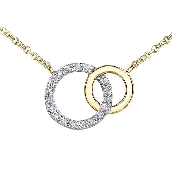 10K Yellow Gold Diamond Circle Pendant Taylors Jewellers Alliston, ON
