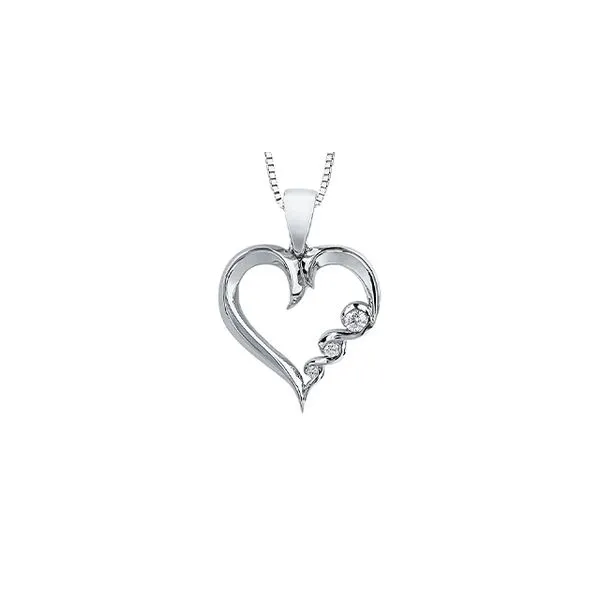 Canadian Gold Heart Diamond Necklace Taylors Jewellers Alliston, ON