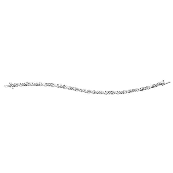 0.10CT T.W DIAMOND 10KT WHITE GOLD BRACELET Image 2 Taylors Jewellers Alliston, ON