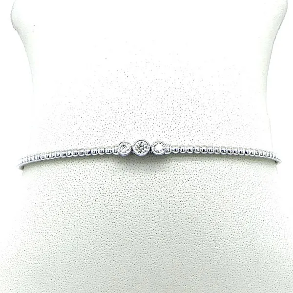 3 Diamond Beaded Flexi Bangle Taylors Jewellers Alliston, ON